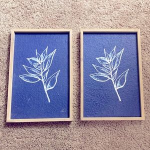 2 Indigo hobby lobby wall art decor